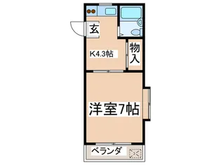 コスモシティ【2階】の間取り