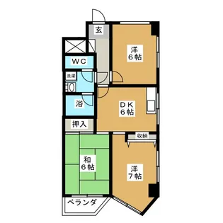 アビタシオン大倉山【2階】の間取り