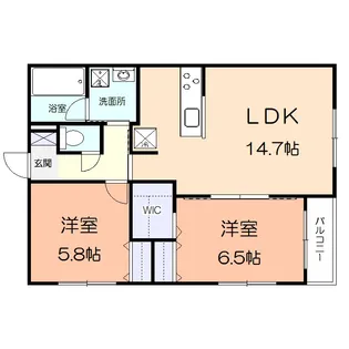 フォンテーヌあずまIII【3階】の間取り