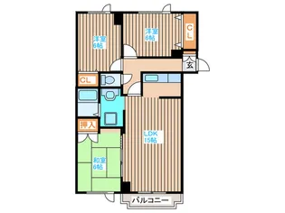 ガ-デンハウス南郷【5階】の間取り