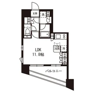 プライア渋谷【4階】の間取り