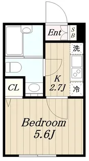 アザーレパッシオ読売ランド前弐番館【1階】の間取り