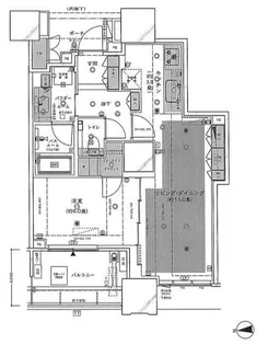 ドゥ・トゥールW棟【42階】の間取り