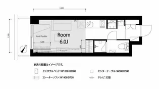 新宿御苑ダイカンプラザ【11階】の間取り