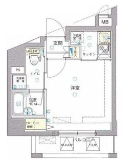 WISELe-lion新宿中井【ワイズルリオン新宿中井】【6階】の間取り