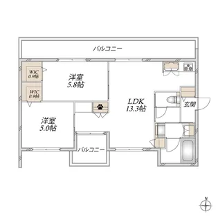 gluck haus【3階】の間取り