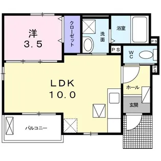 シャルムドシーレ【1階】の間取り
