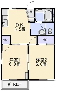 サンハイムB【1階】の間取り
