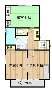 サニーハイツ栗原A棟【1階】の間取り