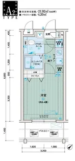 メインステージ蒲田III【2階】の間取り