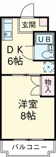 サンパレス木下【1階】の間取り
