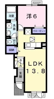 ネオ・レジデンスC【1階】の間取り