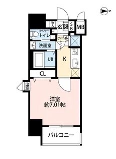 サヴォイ 箱崎セントリシティ【2階】の間取り