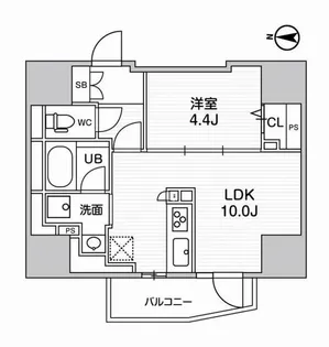 エスタート入谷I【9階】の間取り
