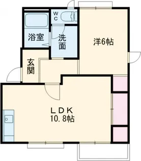 勝屋ハイツ A棟【1階】の間取り