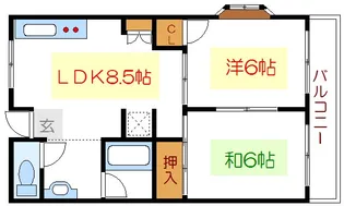 メゾン吉野【1階】の間取り