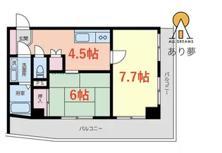 アイナレア ビラ【4階】の間取り