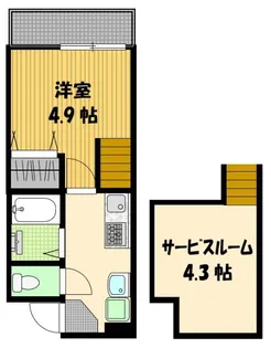 modern palazzo長崎大学前【3階】の間取り