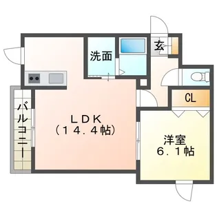 ペガサス【1階】の間取り