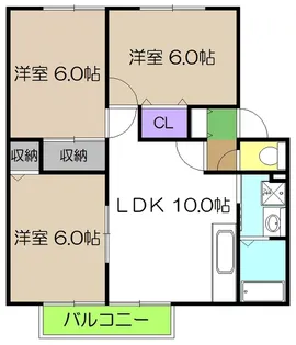 エトワール高見 C棟【1階】の間取り