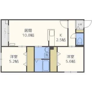 cortile曙B【4階】の間取り