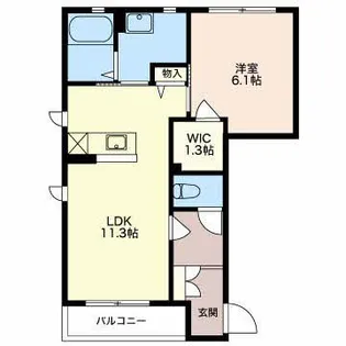 カーティアスC【1階】の間取り