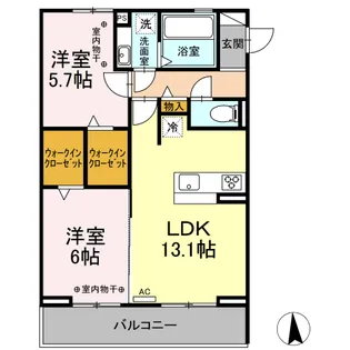 コンフォール国府【2階】の間取り