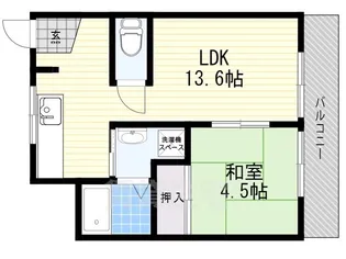 ホワイトコーポ【2階】の間取り
