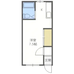 レジデンス手稲【2階】の間取り