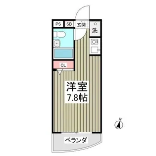 ポルシェ的場【3階】の間取り