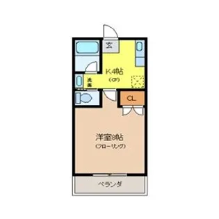 ハイツフリーダム【2階】の間取り