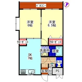 ドルチェ柊【1階】の間取り