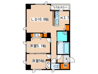 フルリール美香保【4階】の間取り