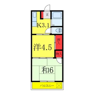 サンロードハイム【2階】の間取り