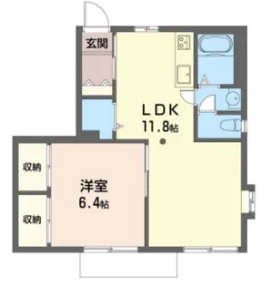 サンライト守谷 A【1階】の間取り