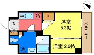 ミライズ新小岩マーロ【3階】の間取り