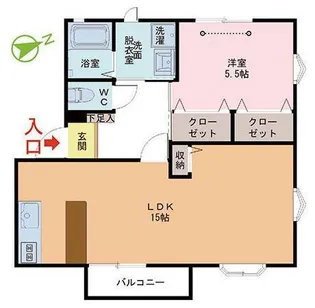 リバーメゾン【2階】の間取り