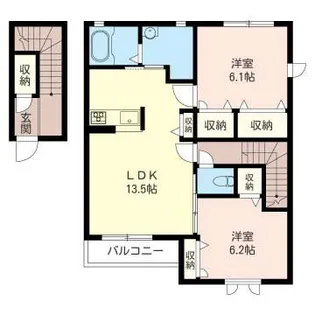 Sha Maison ラフィネK【2階】の間取り