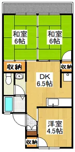 プラザハウスA【2階】の間取り