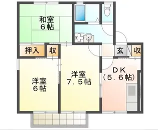 セジュール今斉 B棟【2階】の間取り