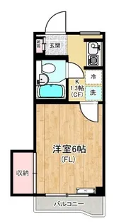 オリエント高津【4階】の間取り