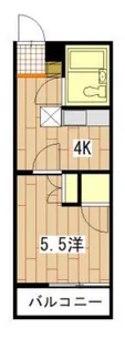 メゾン粟屋【2階】の間取り