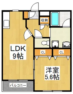 パークヒルズ向原【1階】の間取り