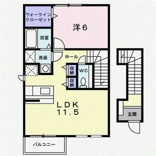 フェリーチェ B【2階】の間取り