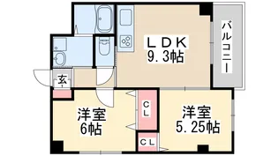 サファイス1番館【1階】の間取り