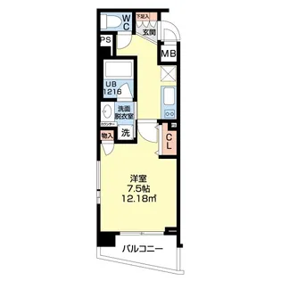 CASA KANON葛西【4階】の間取り