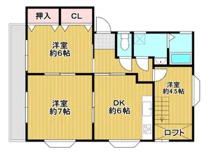コンフォート黒木 B棟【2階】の間取り