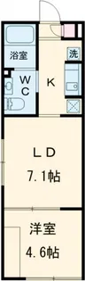ルクレ高田馬場【4階】の間取り