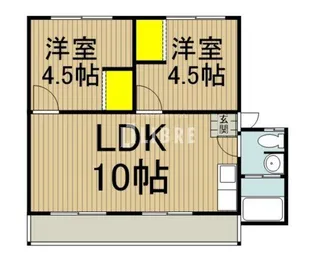 日野新坂下住宅6号棟【5階】の間取り
