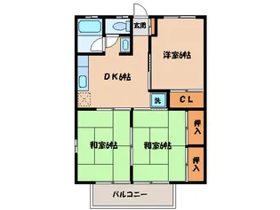 サンシャインコーポ【2階】の間取り